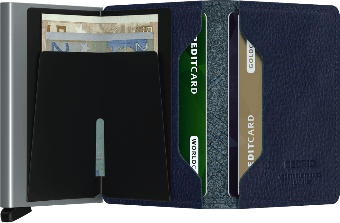 Secrid slimwallet linea navy open