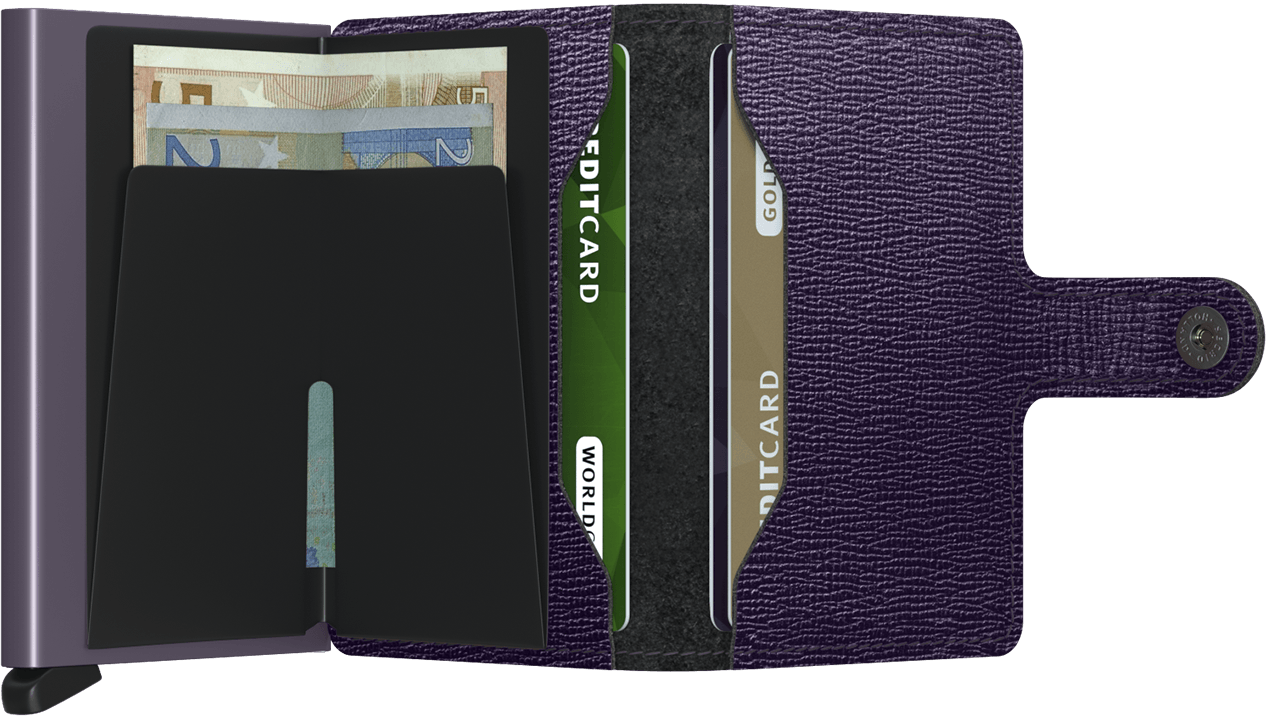 Miniwallet Crisple Purple open