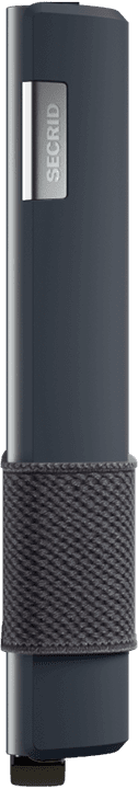 Side view image of cardslide-charcoal wallet