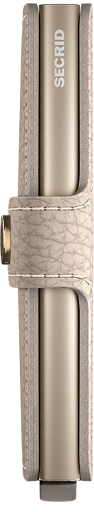 Side view image of miniwallet-pebble-latte wallet