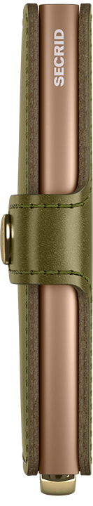 Miniwallet Stitch Floral Olive Plus Side