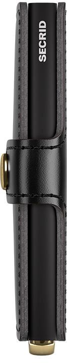 Miniwallet Stitch Floral Black Plus Side