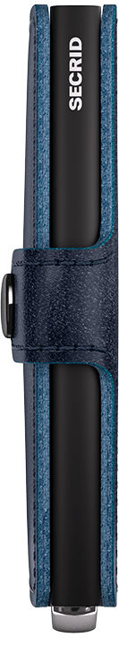 Side view image of premium-miniwallet-basco-navy wallet