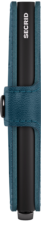 Miniwallet Emboss Lines Teal Plus Side