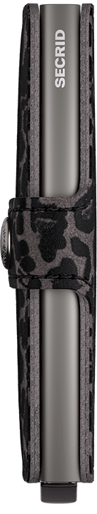 Side view image of miniwallet-leo-grey wallet