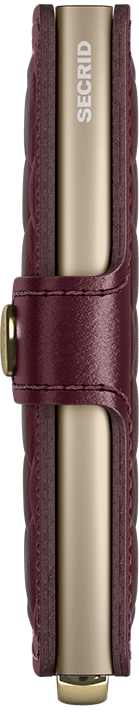 Miniwallet Emboss Diamond Bordeaux Plus Side