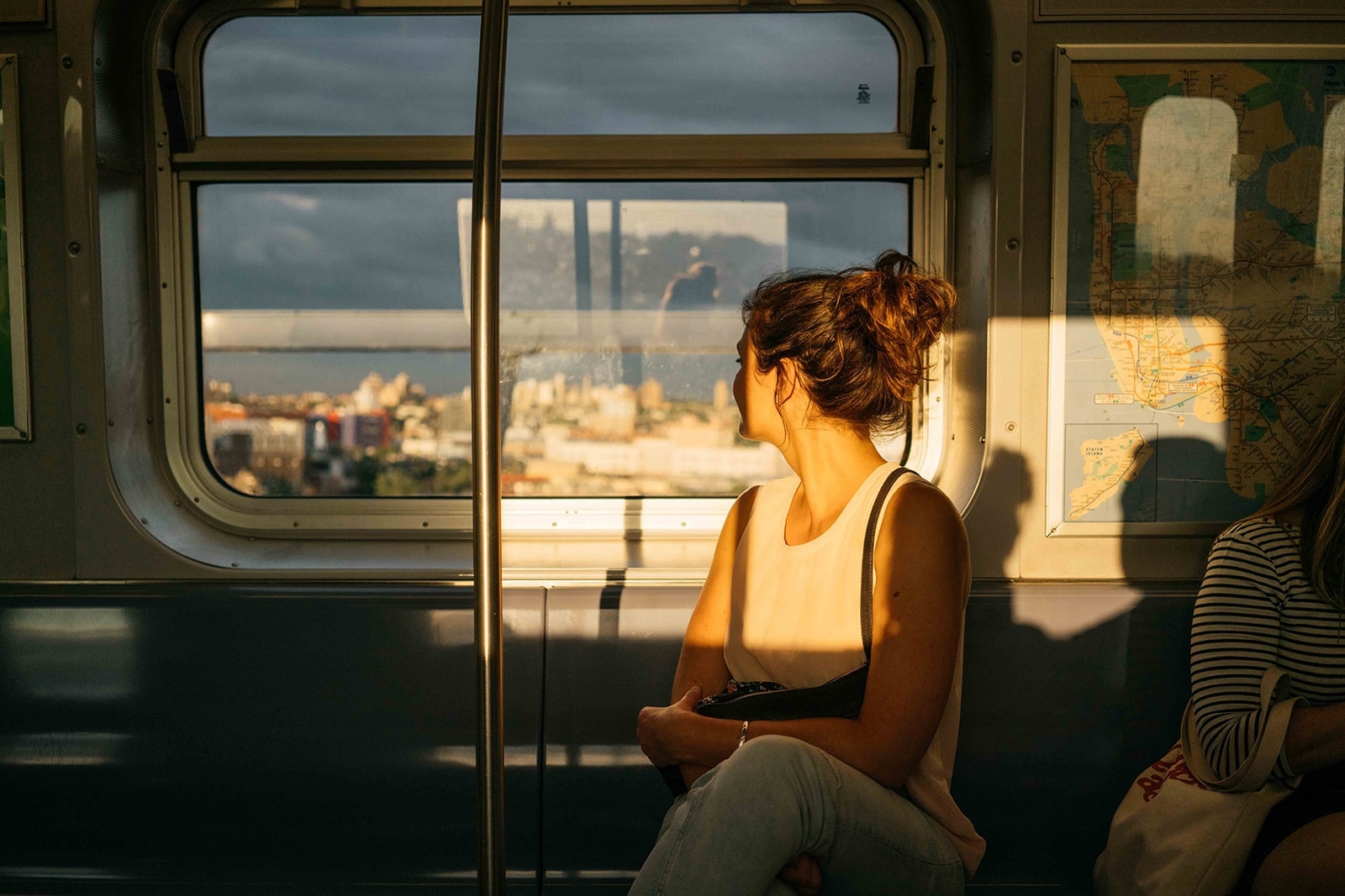 Secrid colleague in the public transport