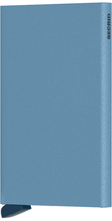Front view image of cardprotector-powder-sky-blue wallet
