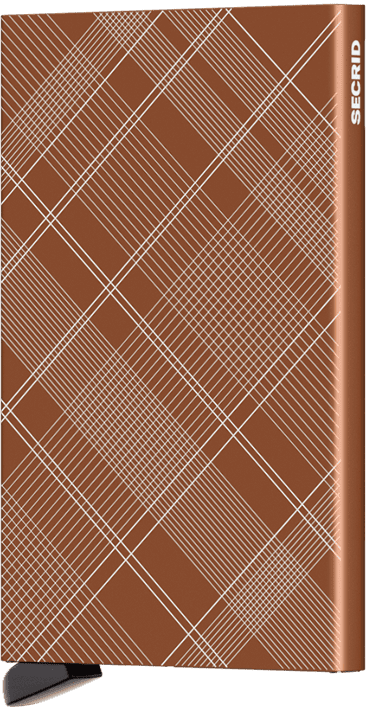 Secrid cardprotector laser tartan rust front