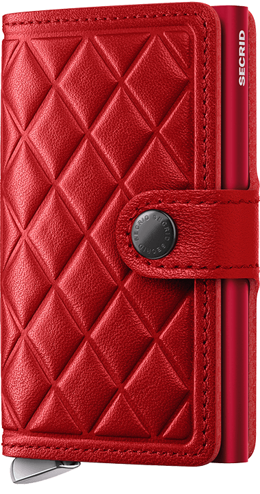 Premium Miniwallet Embossed Diamond Red