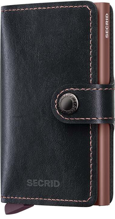 Miniwallet Mirum Black-Rose Front