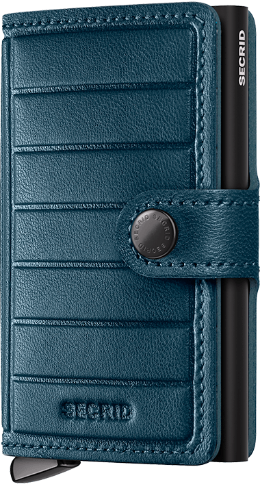 Miniwallet Emboss Lines Teal Plus Front