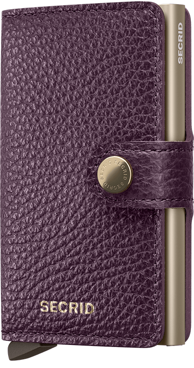 Miniwallet Pebble Grape Front