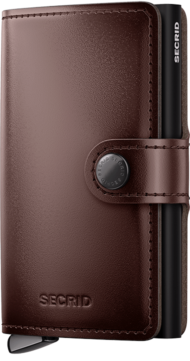 Front view image of premium-miniwallet-dusk-dark-brown-- wallet