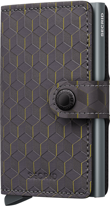 Miniwallet Optical Grey-Yellow Front