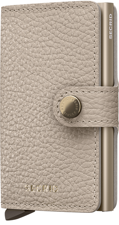 Front view image of miniwallet-pebble-latte wallet