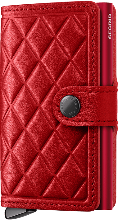 Miniwallet Emboss diamond Red Plus Frond