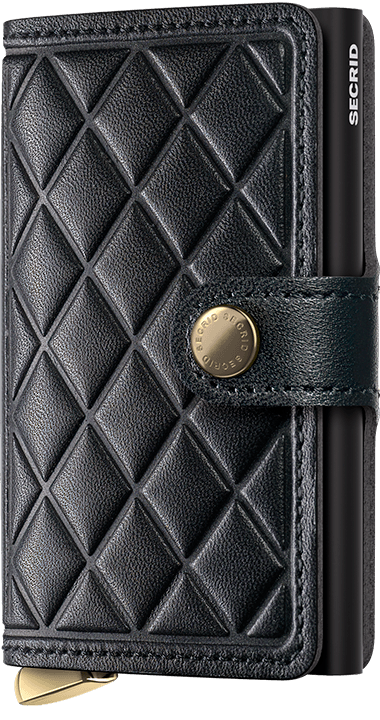 Miniwallet Emboss Diamond Black Plus Front