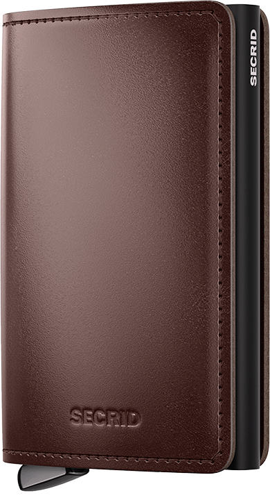 Slimwallet Dusk Dark-Brown+ Front