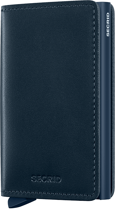 Slimwallet Original Navy-Navy Front