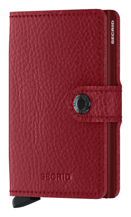 Front view image of miniwallet-veg-rosso-bordeaux wallet