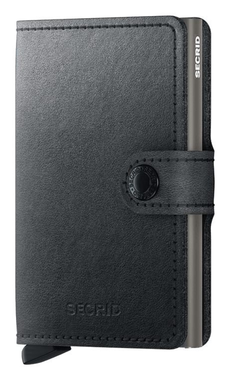 Front view image of miniwallet-mirum-plant-based-black wallet