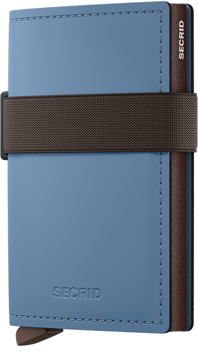 Bandwallet Matte Steel-Blue-Brown Front