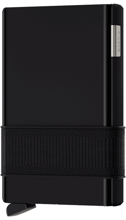 Front view image of black wallet