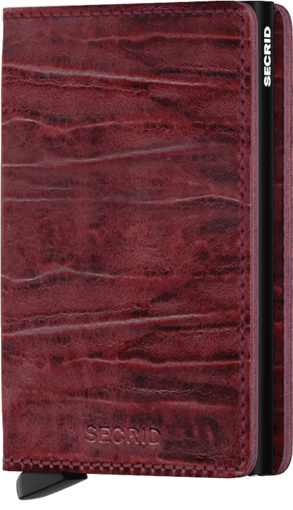 Front view image of slimwallet-dutch-martin-bordeaux wallet