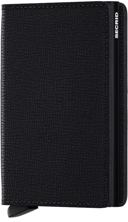 Slimwallet Crisple Black front