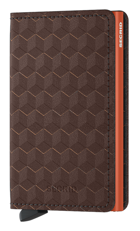 Slimwallet Optical Brown-Orange front