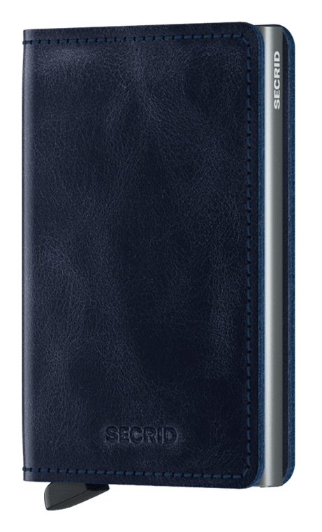 Slimwallet vintage blue front