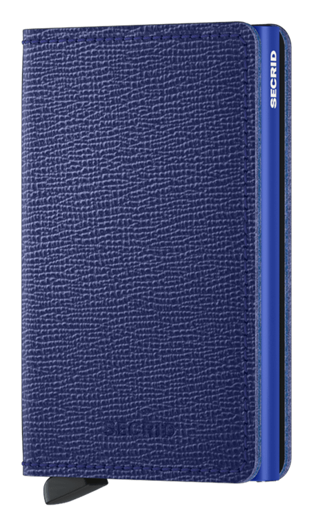 Slimwallet Crisple Cobalt front