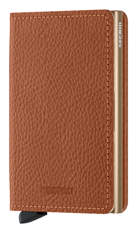 Slimwallet vegetable tanned caramello-sand front