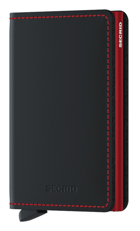 Secrid slimwallet matte black red front