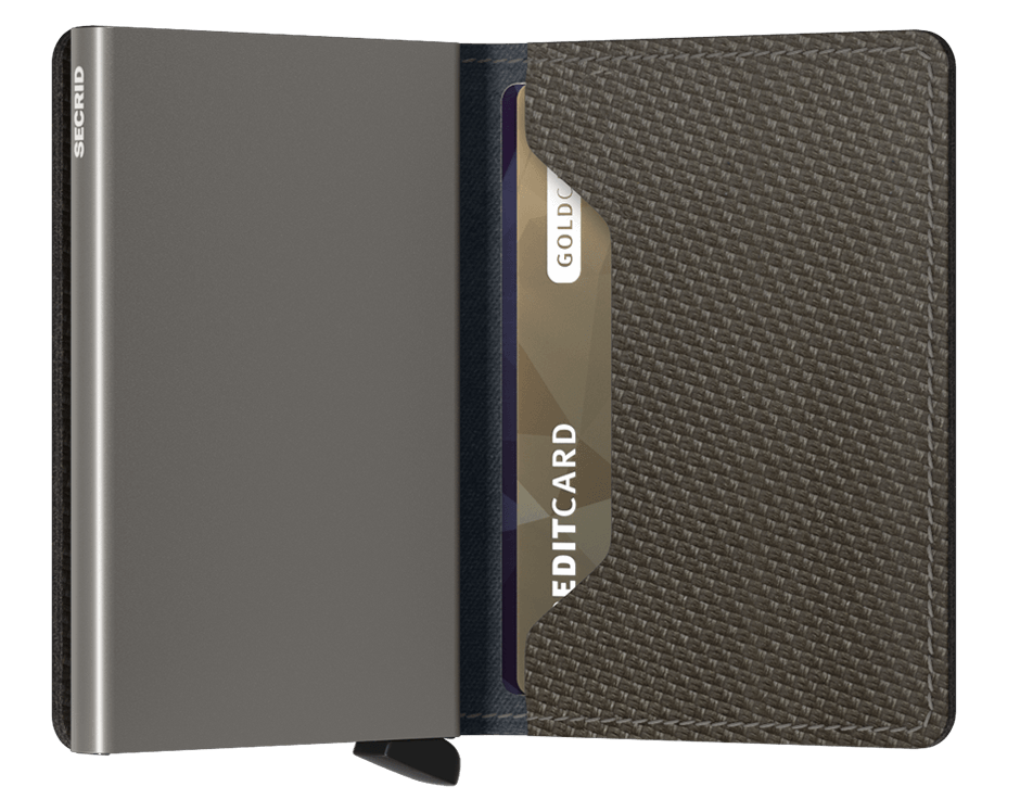 Slimwallet Carbon Khaki expl