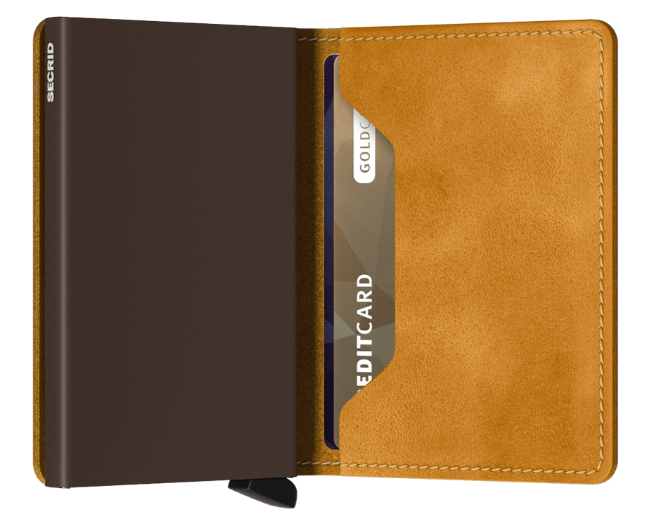 Slimwallet vintage ochre expl