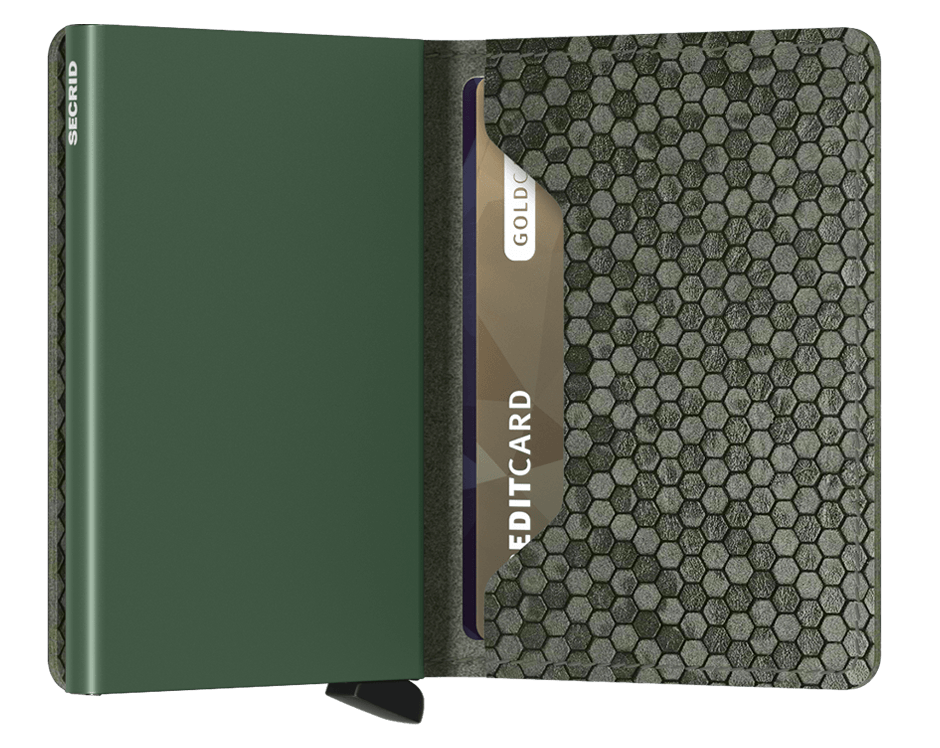 Slimwallet Hexagon Green