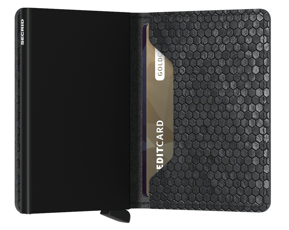 Slimwallet Hexagon Black