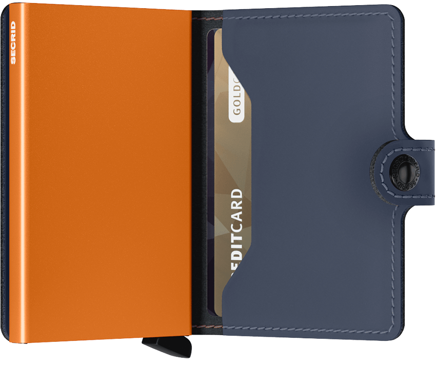 Miniwallet matte night blue orange expl