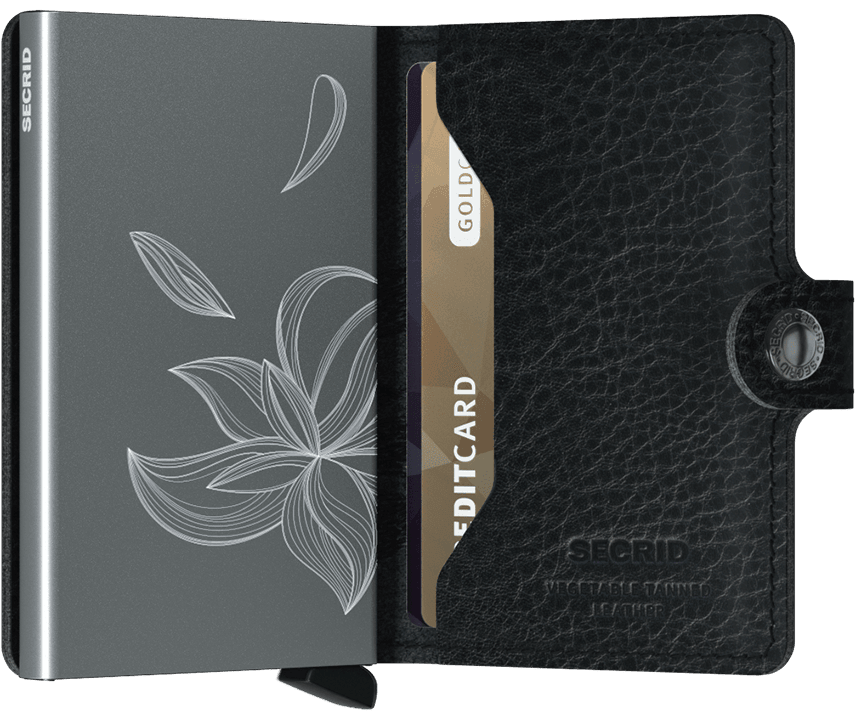 Miniwallet Stitch Veg Magnolia Black explore