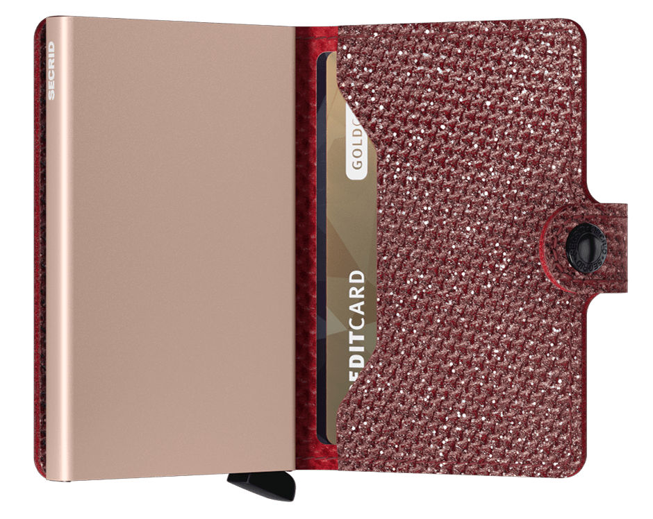 Miniwallet Sparkle Red Open