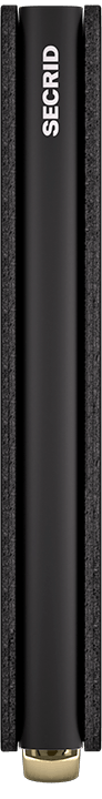 Side view image of premium-slimwallet-emboss-diamond-black-- wallet