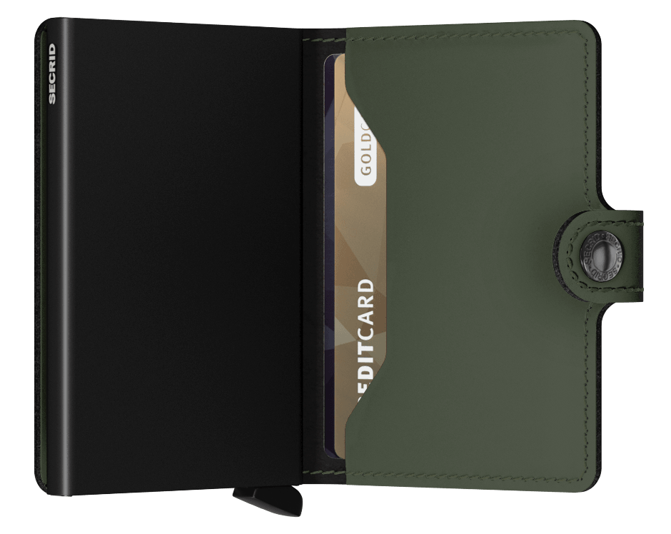 miniwallet matte green-black