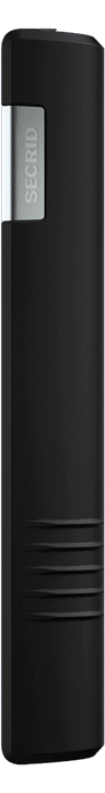 Side view image of additional-slide-black wallet
