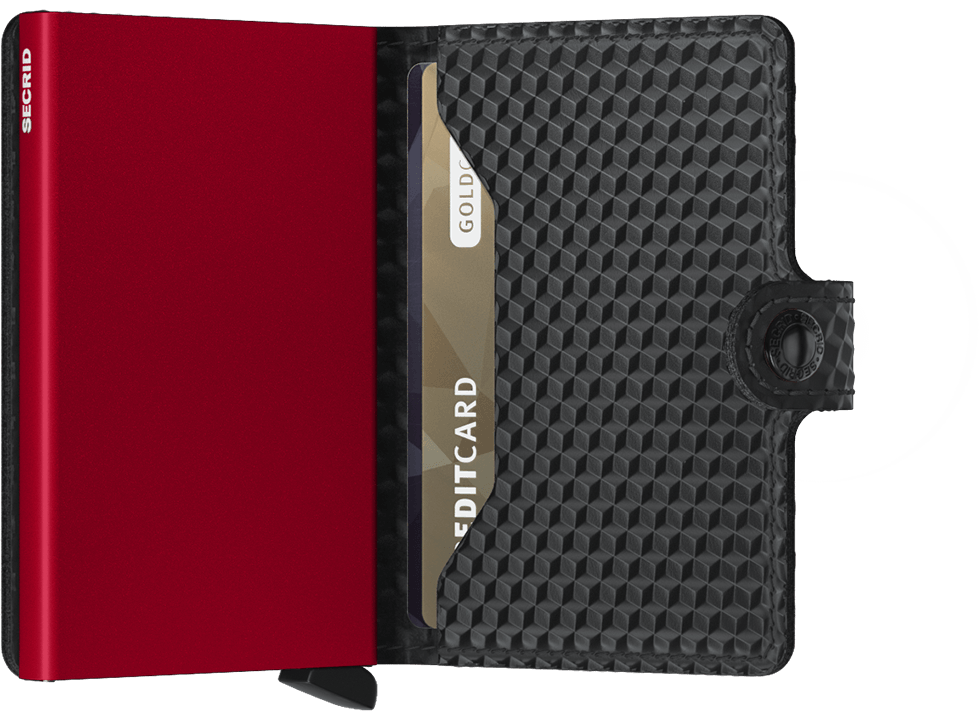 Miniwallet Cubic Black-Red expl