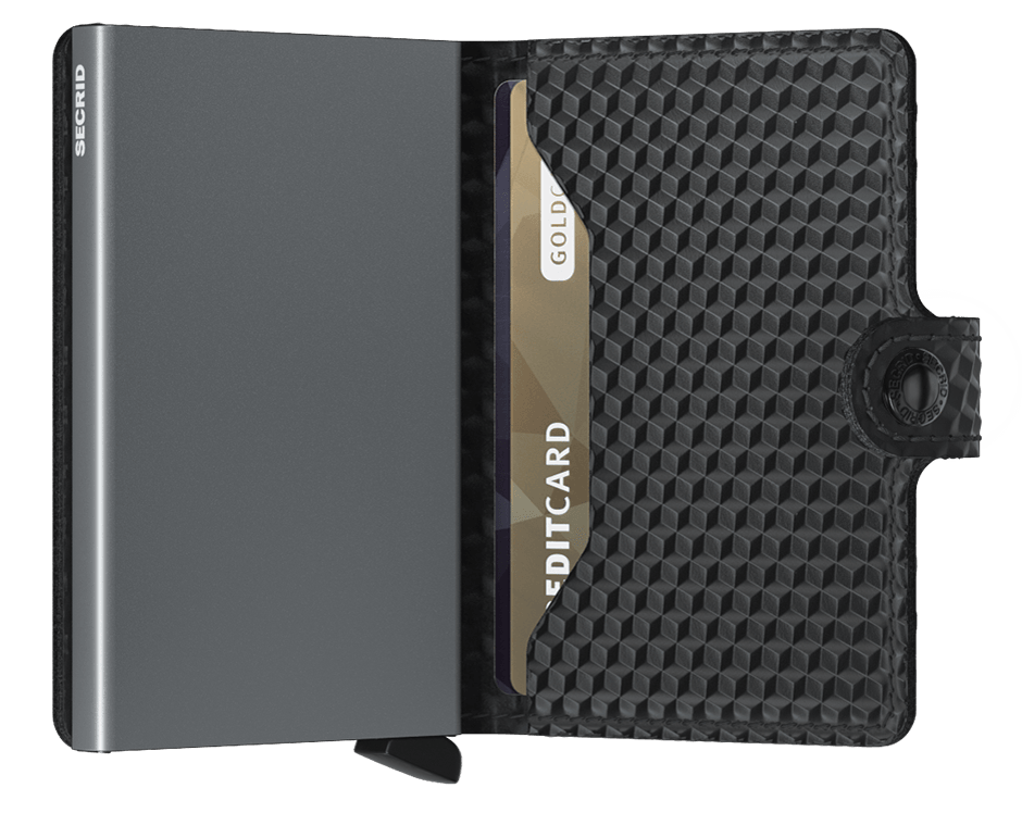 Miniwallet Cubic Black-Titanium explore