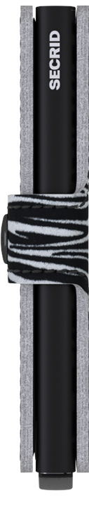 Miniwallet Zebra Light Grey